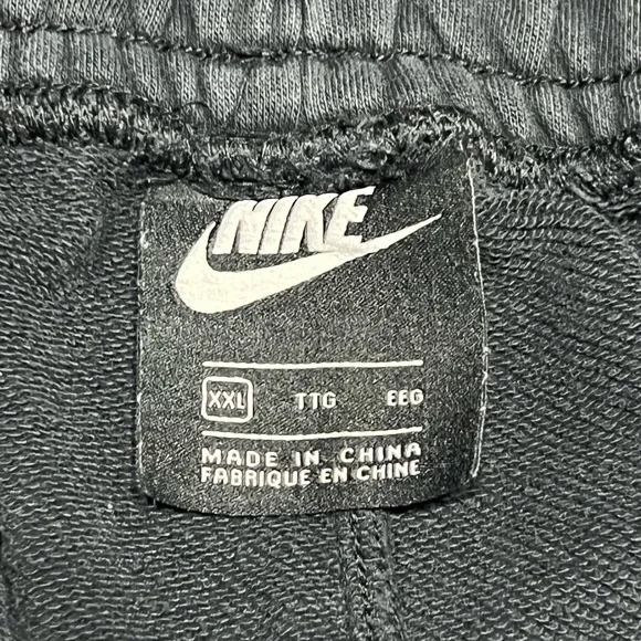 Nike Sportswear NSW Swoosh Logo Shorts French Terry Black XXL 2XL - Picture 7 of 9